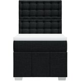  Box spring krevet s madracem crni 80 x 200 cm od tkanine | shoptok.hr