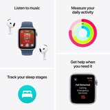 Apple Watch SE 2024 GPS 40mm M/L kucište MXE93QF/A Aluminij Ponoc sportska Ponoc narukvica | shoptok.hr