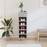 The Living Store Omarica za čevlje betonsko siva 30x35x105 cm inženirski les - Omarica Za Čevlje, (21430803) Cene