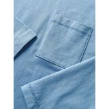 Reserved - Predimenzionirana majica dugih rukava s džepom - steel blue | shoptok.hr