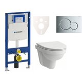 Geberit H8201500000001 Laufen Pro Nordic wc školjka s kompletom Duofix 111.300.00.5 Sigma01 krom Cene