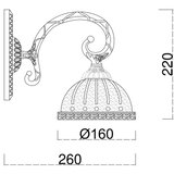  Brilagi - Zidna lampa CLASSIC 1xE27/60W/230V mesing | Eponuda.com