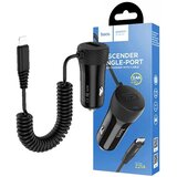 Hoco . Auto punjač za Lightning kabelom, 1 x USB, 2.4 A max. - Z21A Ascender Lightning Cijene