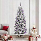 vidaXL Umjetno božićno drvce s stalakom Bijelo 78 x 78 x 210 cm | shoptok.hr