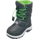 Playshoes Čizme za snijeg sivi traper / kivi zelena / bijela