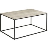 House Nordic Crni/bež stolić za kavu u kamenom dekoru 60x90 cm Vita – u
