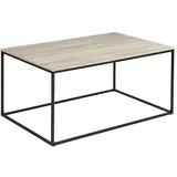 Crni/bež stolić za kavu u kamenom dekoru 60x90 cm Vita –