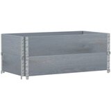  Okviri za palete 2 kom sivi 100 x 50 cm od masivne borovine | Eponuda.ba