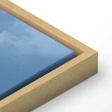  Slika - Symphony of Light: Sun and Clouds Collaborating on a Beautiful Sky 120x80 U prirodnom drvenom okviru | shoptok.hr