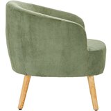 MID.YOU KOKTAJL FOTELJ, zelena, ekru les, tekstil | Shoptok.si