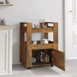  Kolica boja hrasta 60 x 45 x 80 cm konstruirano drvo | shoptok.hr