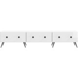 TV ormar s ladicama Bijela visokog sjaja 147 x 34,5 x 30 cm | shoptok.hr