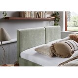 Meise Möbel Svetlo zelena oblazinjena zakonska postelja z letvenim dnom 160x200 cm Piano – | Shoptok.si