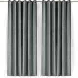 Filumi Siva žametna zavesa za delno zatemnitev 400x270 cm Velto – | Shoptok.si