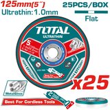 Total 25 kom/kompletu ultratanke ploče za rezanje metala 125x1x22,2 mm (TAC21012525) | shoptok.hr