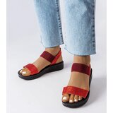 Gemre Red Glitter Amathousa Sandals | Eponuda.ba