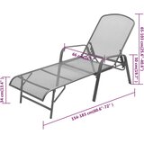  Ležaljka za sunčanje čelična antracit | shoptok.hr