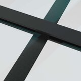  Klizna vrata od mutnog stakla ESG i aluminija 102 5x205 cm crna | shoptok.hr