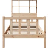 vidaXL Knjižna postelja brez vzmetnice 100x200 cm trdna borovina | Shoptok.si