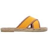 PAEZ Sandálias Crossed W - Linen Saffron žuta | shoptok.hr