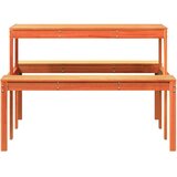  Stol za piknik voštano smeđi 110 x 134 x 75 cm masivna borovina | shoptok.hr