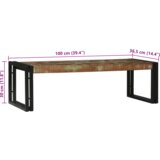 vidaXL Set kavčnih miz iz trdnega predelanega lesa | Shoptok.si