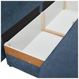 MID.YOU ZOFA S POSTELJNO FUNKCIJO, modra tekstil | Shoptok.si