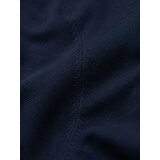 Ombre Men's classic knitted shirt with ribbed cuffs - navy blue | shoptok.hr