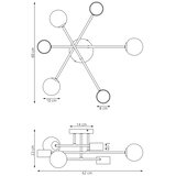  plafonski luster holon 3xG9/8W/230V + 3xGX53/12W bela | Eponuda.com