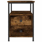  Noćni ormarić boja hrasta 34x35,5x50 cm od konstruiranog drva | shoptok.hr