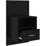  Noćni ormar 2 pcs Crni hrast 50 x 32,5 x 80cm Konstruirano drvo | Eponuda.ba