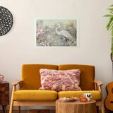  Plakat - Heron Wading in a Pond - illustration in light colors 60x40 Bez okvira s margom | shoptok.hr