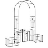  Vrtni lok s ključavnico Črna 203 x 50 x 218 cm, (5000160712) | Shoptok.si