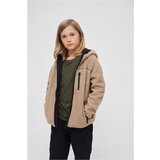 Brandit Children's Teddyfleecejacket Hood camel Cene