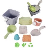 Woopie green set toranj s kantom za pijesak 8 kom. biorazgradiv organski materijal | shoptok.hr