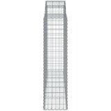  Obokane gabion košare 3 kosi 200x50x160/180 cm pocinkano železo | Shoptok.si
