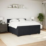  s oprugama i madracem crni 200x200 cm baršunasti | shoptok.hr