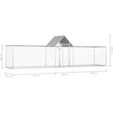  Kokošnjak 5x1x1,5 m pocinkano jeklo | Shoptok.si