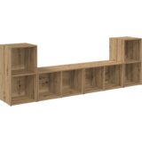 vidaXL Set TV komoda 4 pcs Umjetnička hrastovina 72 x 35 x 36.5 cm | shoptok.hr