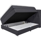 CARRYHOME POSTELJA BOXSPRING 140 cm x 200 cm , tekstil črna | Shoptok.si