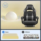 Songmics Gaming stol OBG073B03, črno siv | Shoptok.si