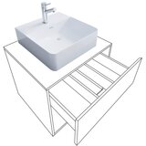 MID.YOU kombiniran umivalnik lendas, bela, hrast | Shoptok.si