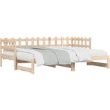  The Living Store Izvlečna dnevna postelja 2x(90x190) cm trdna borovina - Dnevna Postelja, (21501540) | Shoptok.si
