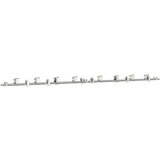 vidaXL Oprema za drsna vrata 366 cm nerjaveče jeklo srebrne barve, (21703636) | Shoptok.si