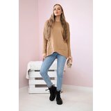 Kesi Sweater with front pockets Camel | shoptok.hr