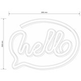  LED neonska zidna dekoracija HELLO LED/3W/3xAA USB ružičasta | Eponuda.com