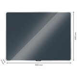 Leitz Stenska steklena tabla Cosy, 40 x 60 cm, siva | Shoptok.si
