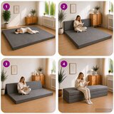 SOFA na razvlačenje 180 x 67 x 45 cm Svjetlosiva | Eponuda.com
