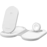 PackAway 3-in-1 Qi2 Wireless Charging Stand White