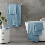Catherine Lansfield Modra frotirna bombažna brisača 50x85 cm Zero Twist – | Shoptok.si